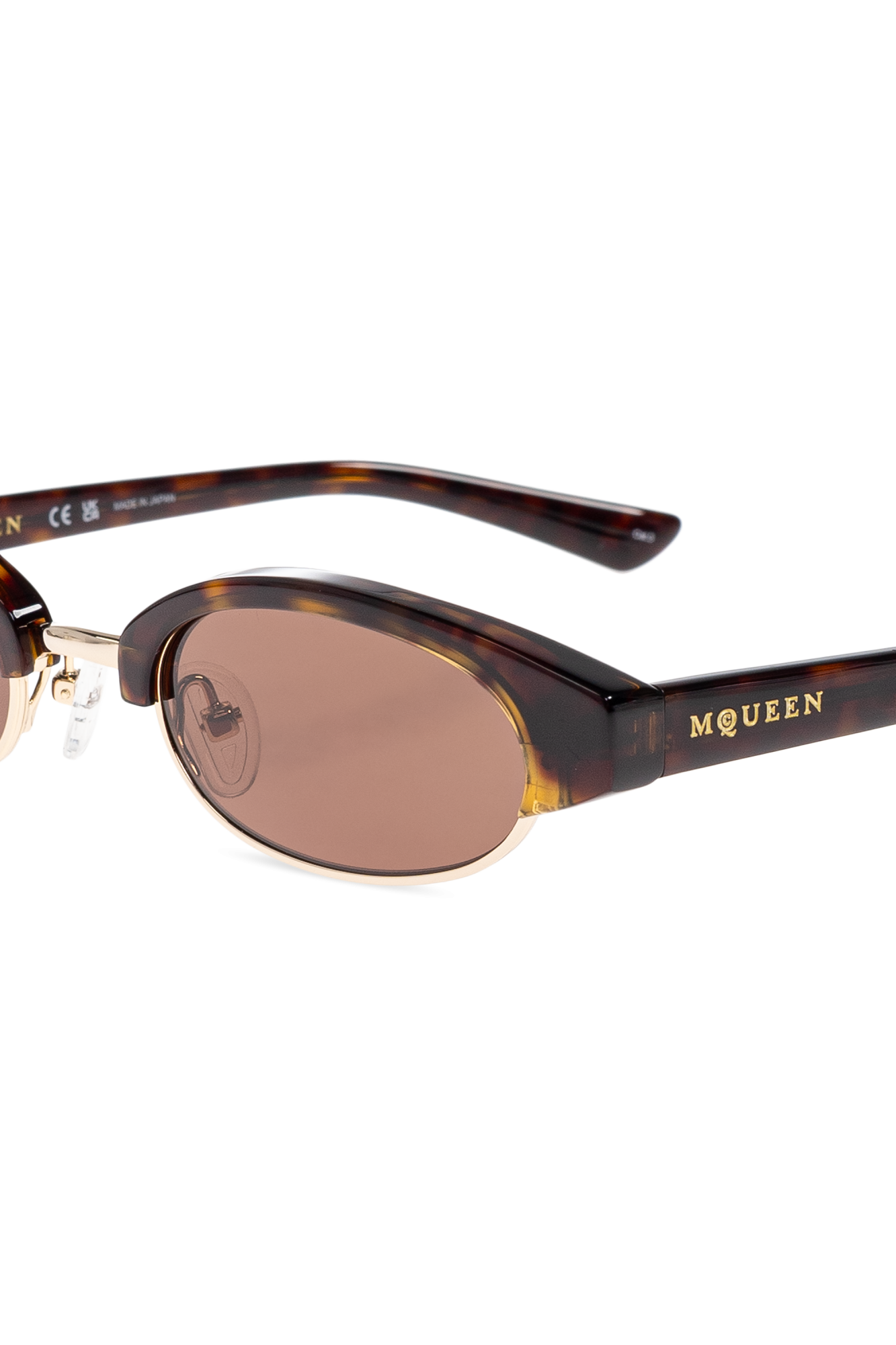 【送料&関税込】Alexander McQueen Sunglasses In Brown Acetat Alexander McQueen - AM0407S (003) – Good See Co.